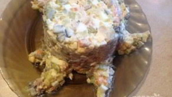 ШАГ 11. салат пенек