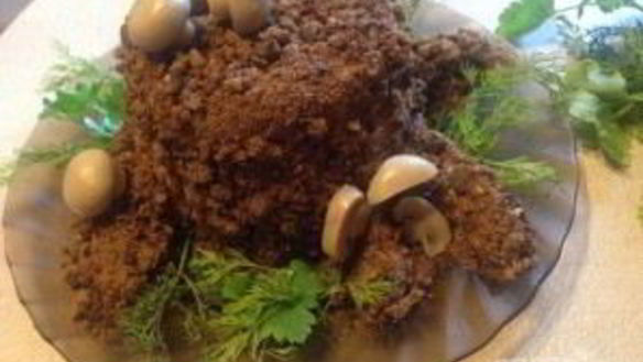 ШАГ 14. салат пенек