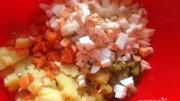 ШАГ 5. салат пенек