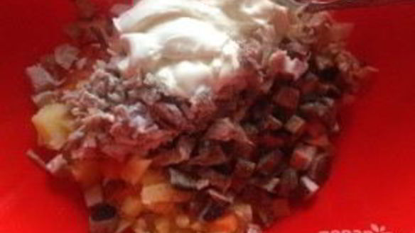 ШАГ 6. салат пенек