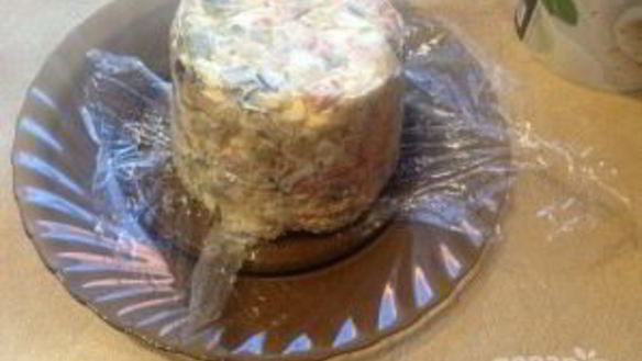 ШАГ 10. салат пенек