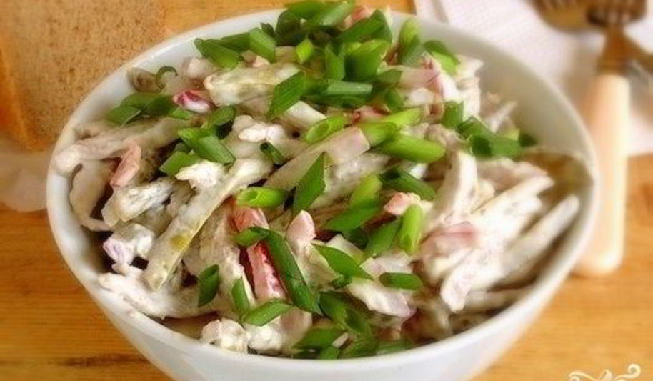 Рецепт салат по-строгановски