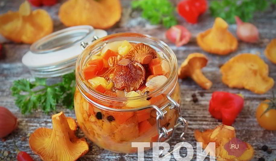 Рецепт салат с грибами на зиму