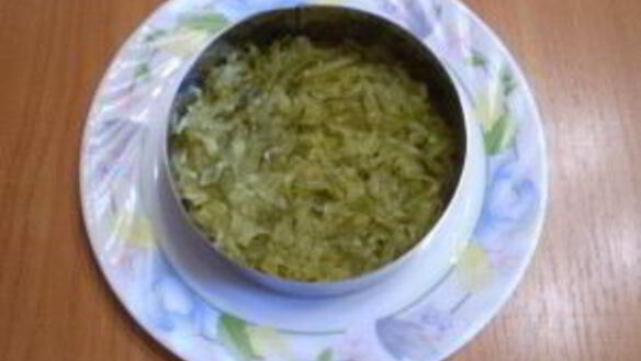 ШАГ 5. салат с грибами слоями