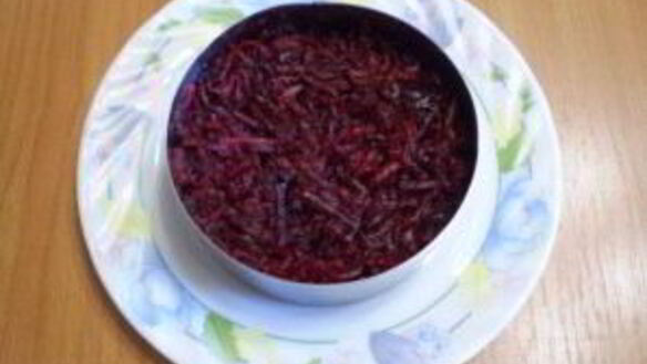 ШАГ 6. салат с грибами слоями