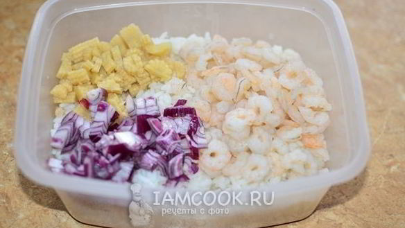 ШАГ 4. салат с креветками и апельсином