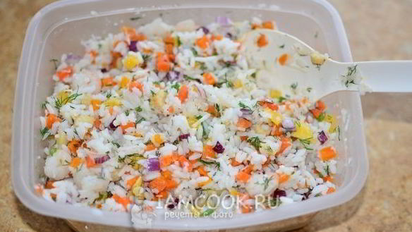 ШАГ 7. салат с креветками и апельсином