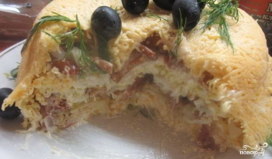 Рецепт салат желудь