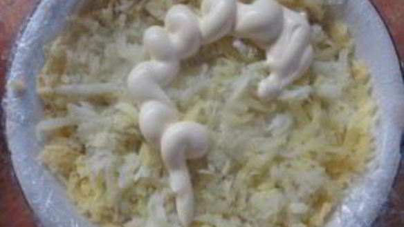 ШАГ 8. салат желудь