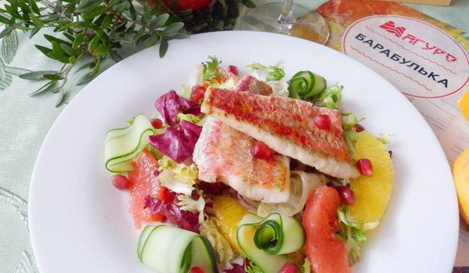 Рецепт салатный микс с барабулькой