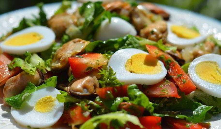 Рецепт средиземноморский салат с мидиями