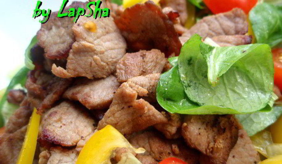 Рецепт теплый салат с говядиной в китайском стиле