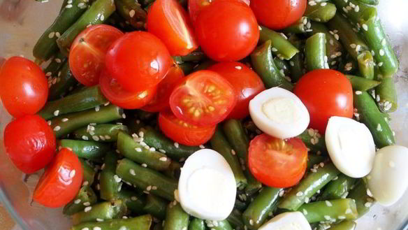 ШАГ 7. теплый салат со стручковой фасолью
