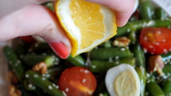 ШАГ 8. теплый салат со стручковой фасолью