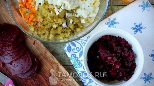 ШАГ 5. винегрет с фасолью