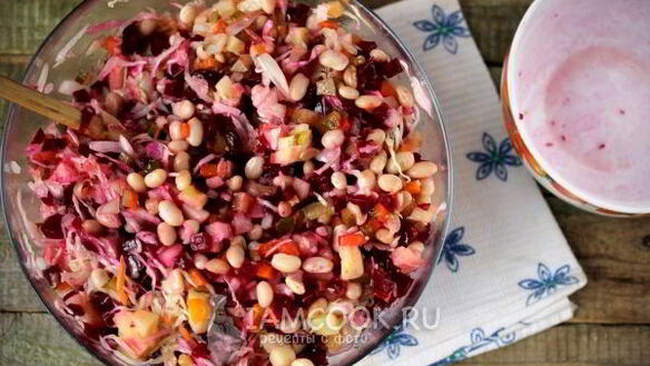 ШАГ 6. винегрет с фасолью