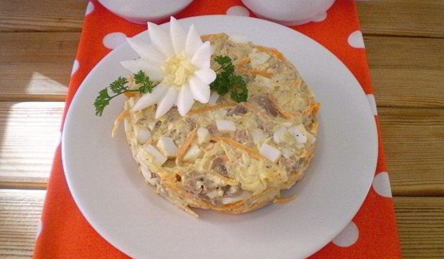 Рецепт вкусный салат с корейской морковкой