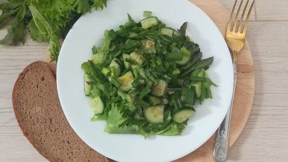 ШАГ 5. зеленый овощной салат