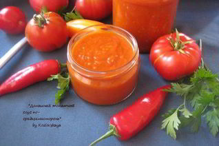 Домашний томатный соус из запеченных овощей