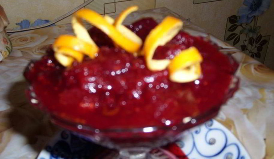 Рецепт клюквенный соус с имбирем