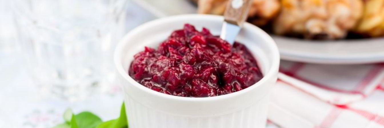 Клюквенный соус с красным луком