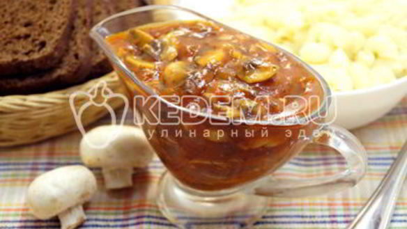 ШАГ 7. постный грибной соус