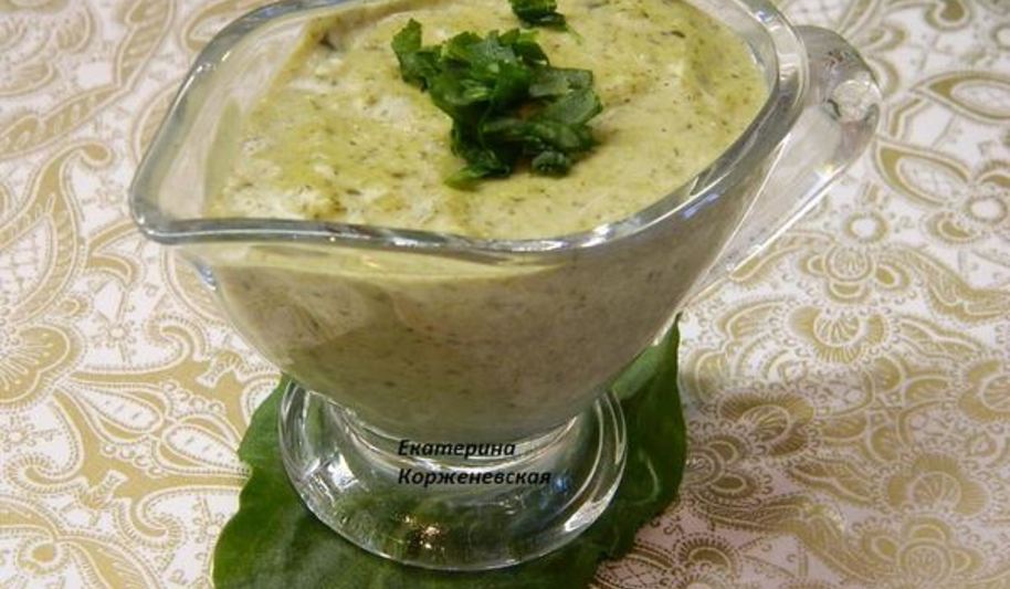 Рецепт щавелевый соус к рыбе