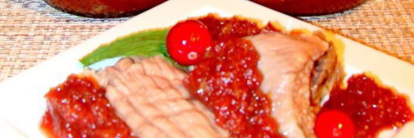 Сливово-яблочный острый соус к мясу