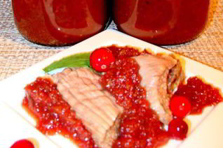 Сливово-яблочный острый соус к мясу