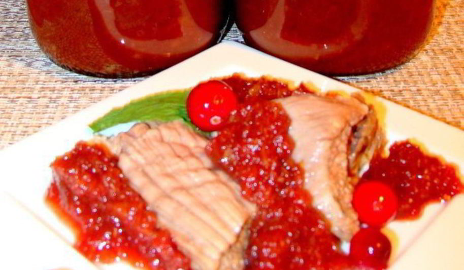 Рецепт сливово-яблочный острый соус к мясу