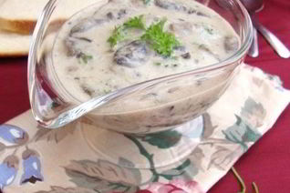 Сметанно-грибной соус