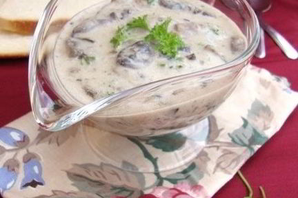 Сметанно-грибной соус