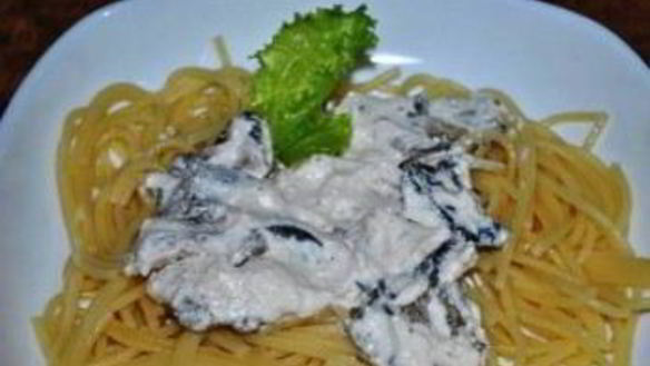 ШАГ 3. сметанно-грибной соус