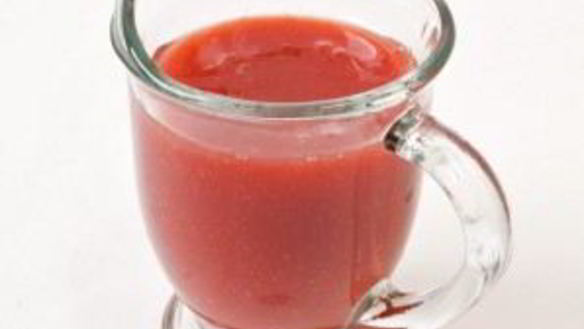 ШАГ 5. соус для десерта из клубники и томатов