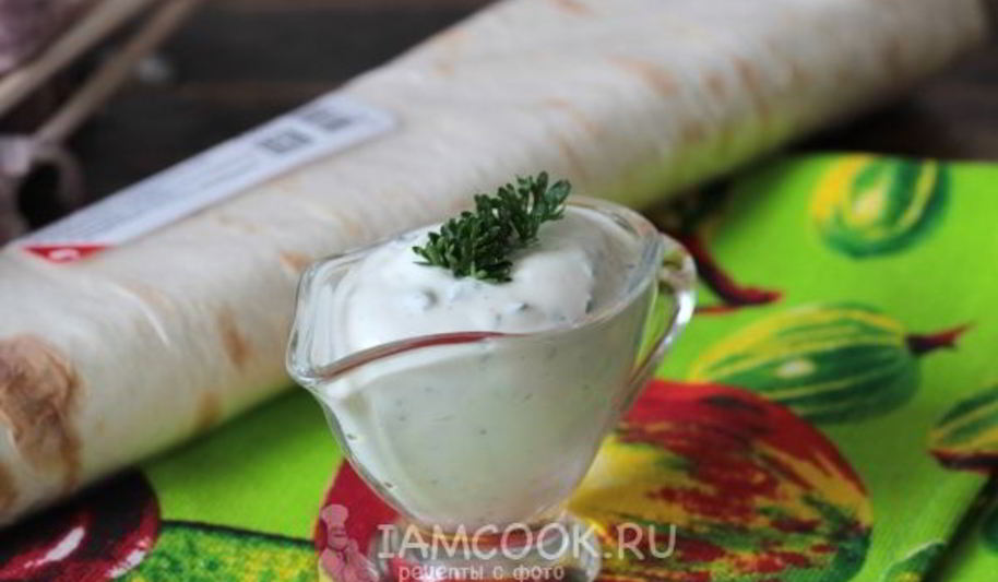 Рецепт соус для шаурмы чесночный