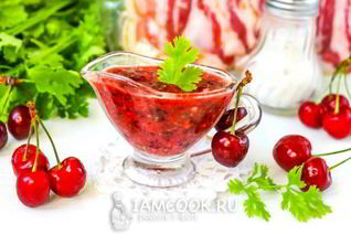 Соус из черешни