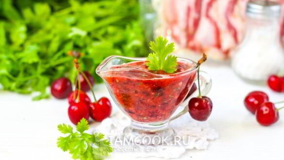 ШАГ 11. соус из черешни
