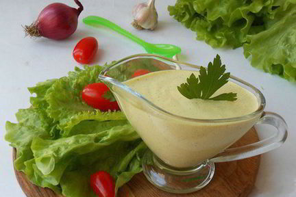 Соус с кефиром для шаурмы