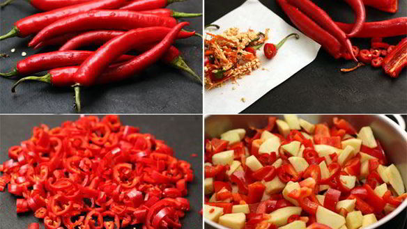 ШАГ 2. соус-варенье из острого перца к мясу