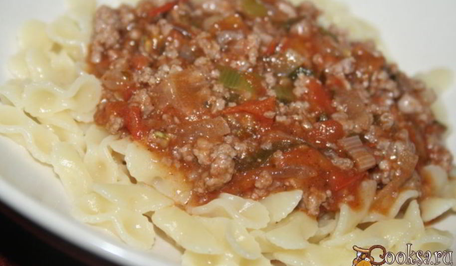 Рецепт томатно-мясной соус к пасте, рису и картофельному пюре