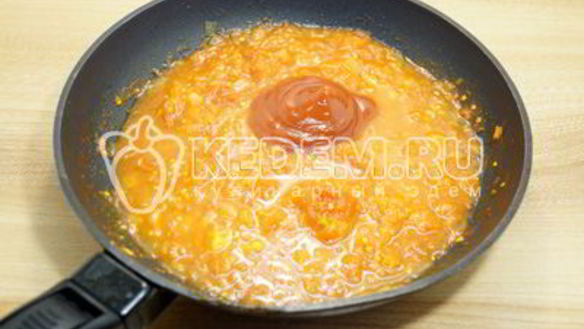 ШАГ 5. томатный соус из маринованных помидоров