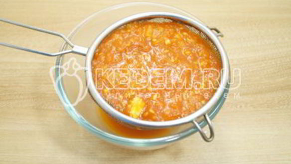 ШАГ 7. томатный соус из маринованных помидоров