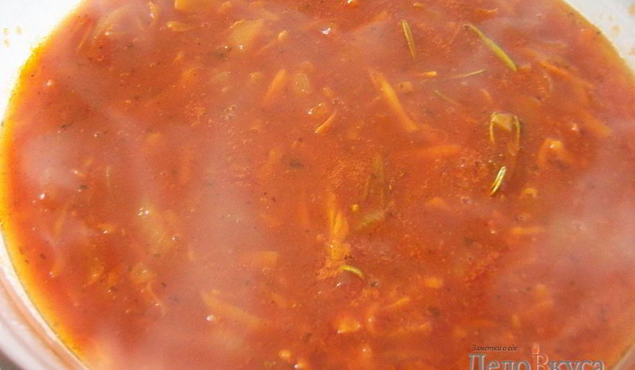 Рецепт томатный соус с белым вином