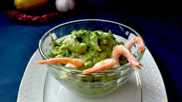 ШАГ 3. зеленый соус из авокадо