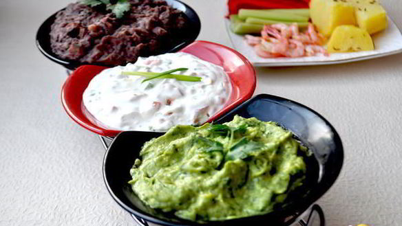 ШАГ 4. зеленый соус из авокадо