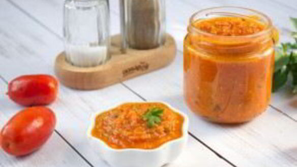 ШАГ 6. зимний соус из запеченных помидоров