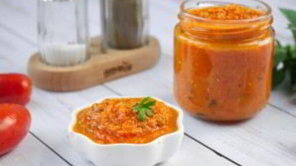 ШАГ 7. зимний соус из запеченных помидоров