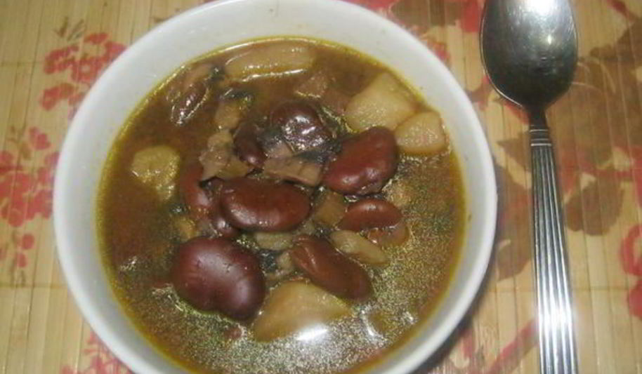 Рецепт бобовый суп с грибами