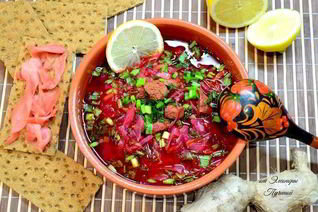 Борщ без картошки