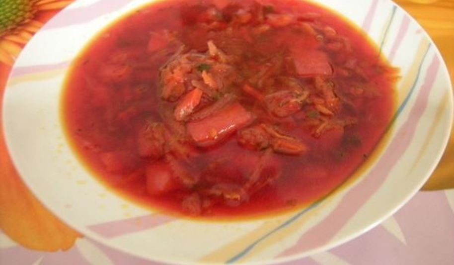 Рецепт борщ из свинины